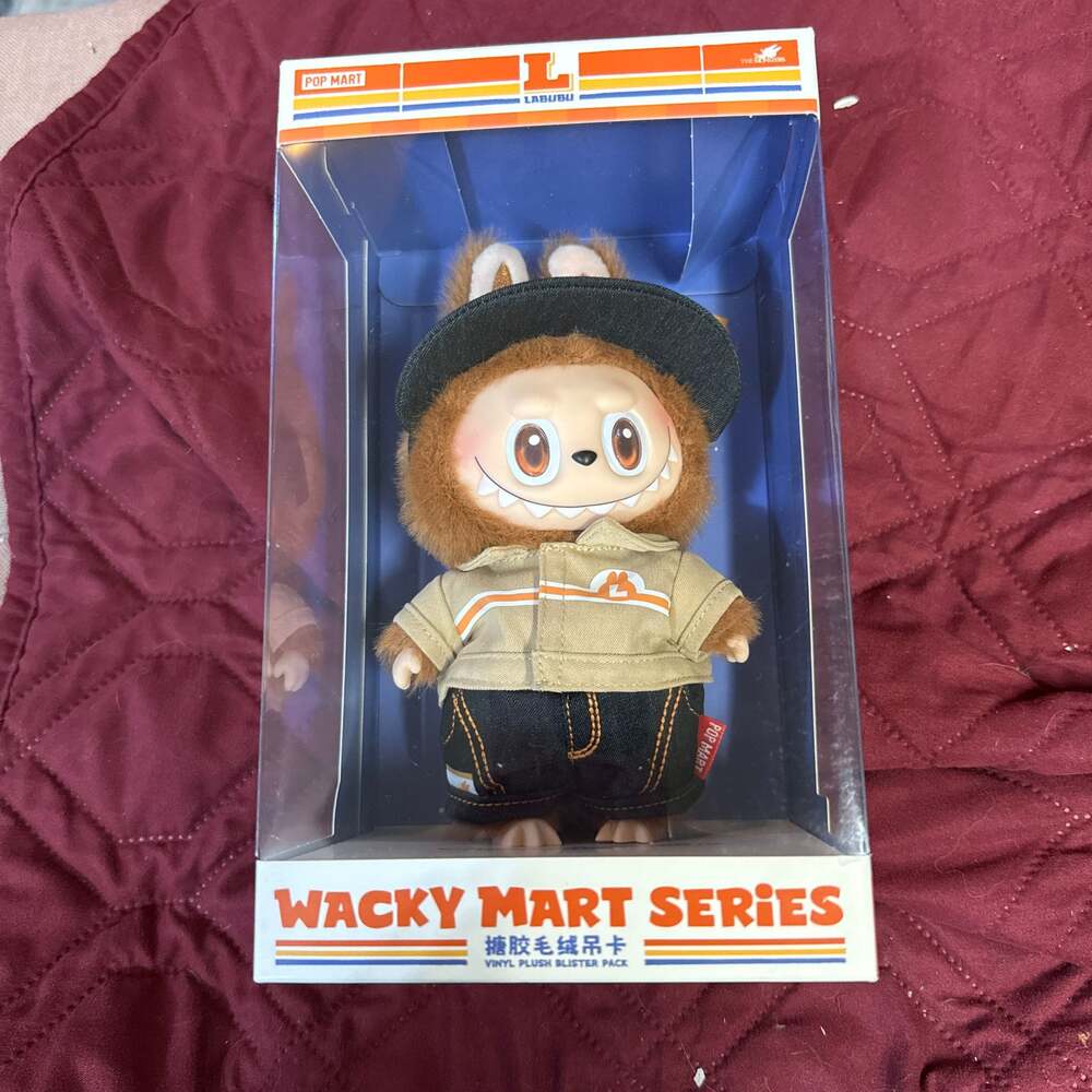 POP MART Monsters Labubu Wacky Mart Series 'Manager' Vinyl Plush Blister Pack
